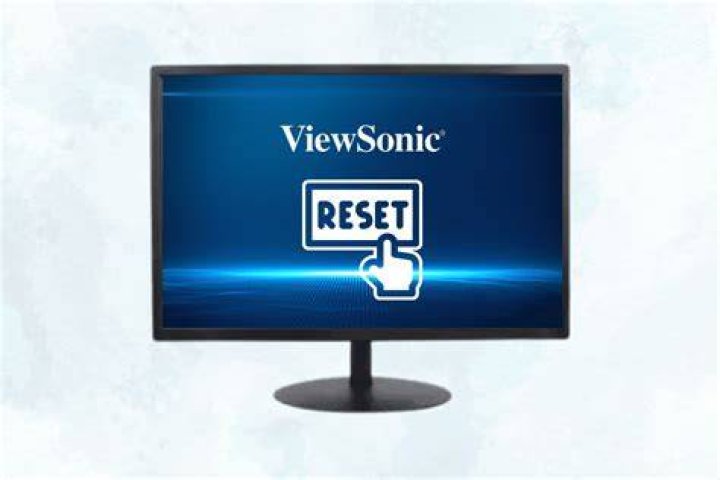 How to reset a viewsonic monitor