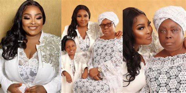 
Ronke Odusanya, an actress, cheerfully celebrates her mother’s birthday. 