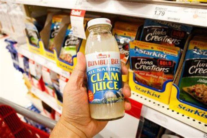 Where is clam juice in grocery store